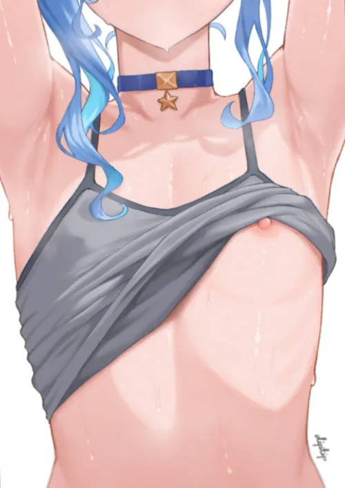 Sui can't stop teasing (Hoshimachi Suisei) [@Diptipper2] by NowhideLaterseek