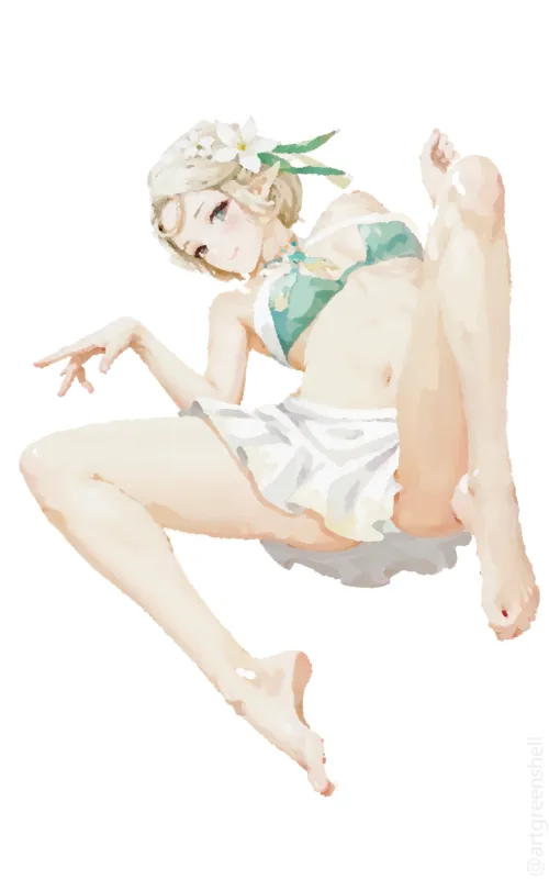 Summer Iseria Tease by Oni-babaa