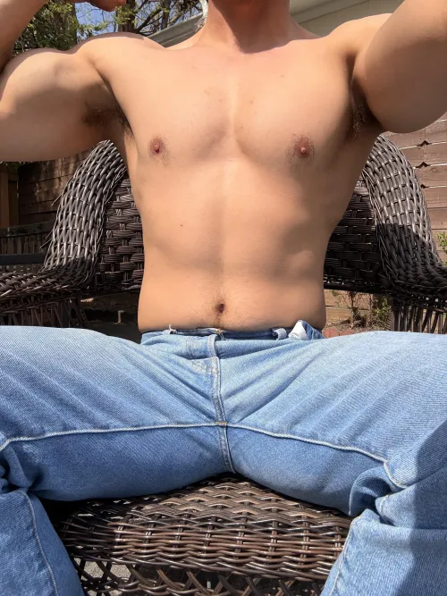 Sun is out that means the shirt comes off by mean_smith