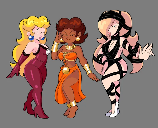 Super Slave Princesses (commissioned by me, art by Mayo) by Expert-Ad-2253