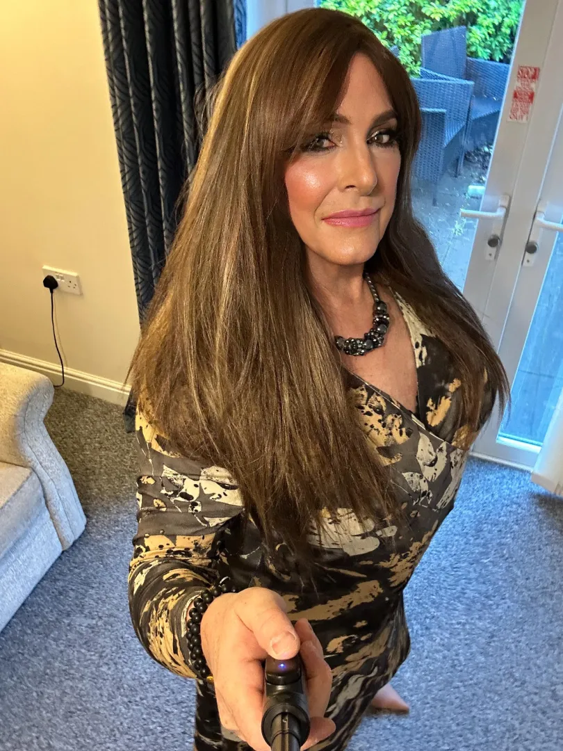 Super Sunday selfie, big hair and a Joe Brown dress ❤️ posted by Sherri_Lee