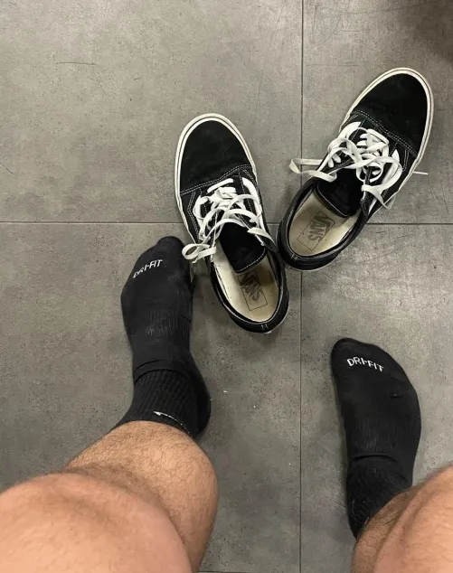 Sweat stained and stinky socks and shoes by SmellyMuscleJock