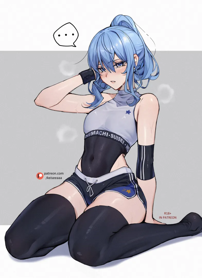 Sweaty Suisei posted by Silent_Steak_9540