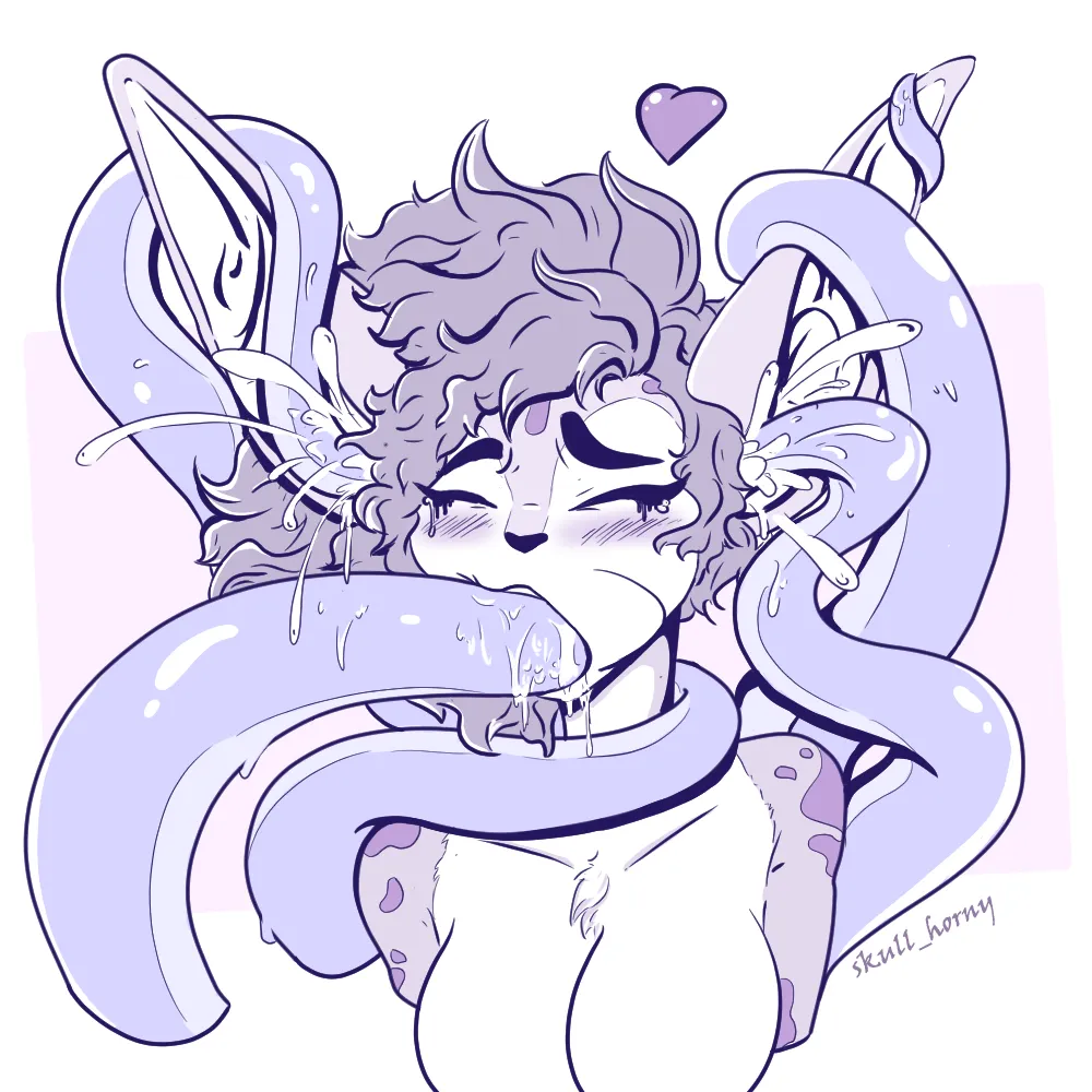 Sweet Earfuck [FT] (Art by Hornyskull/@skull_horny) posted by guiltyskull