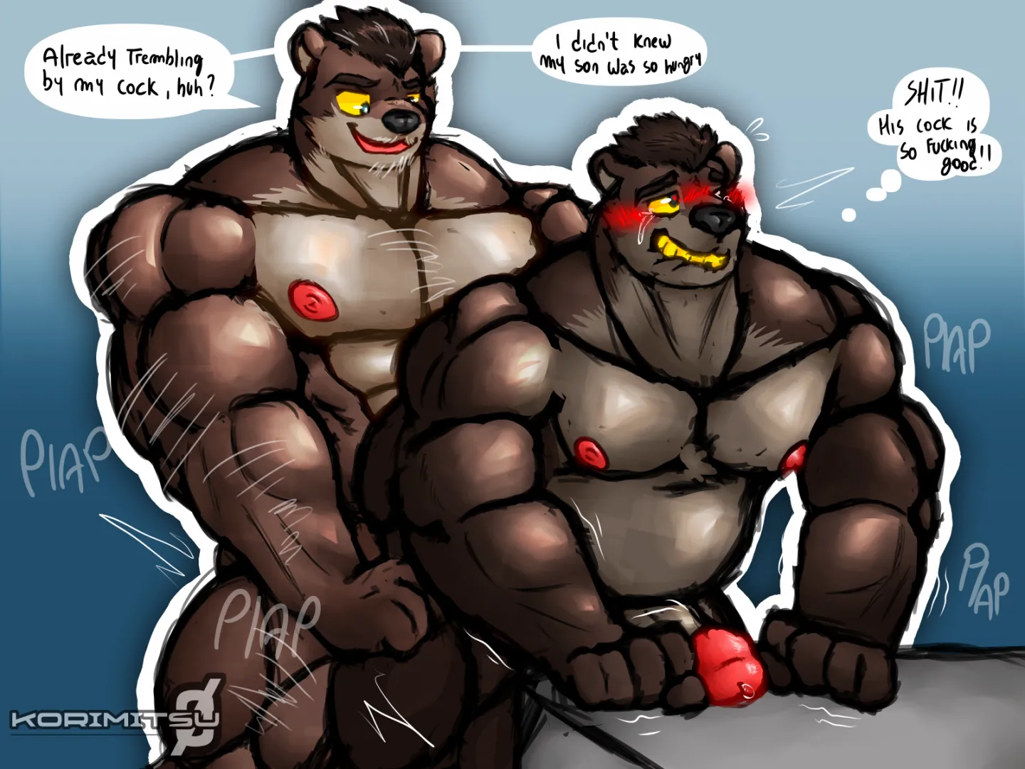 Sydney getting backshots by his dad!!!  (korimitsu0) posted by akiranomoto