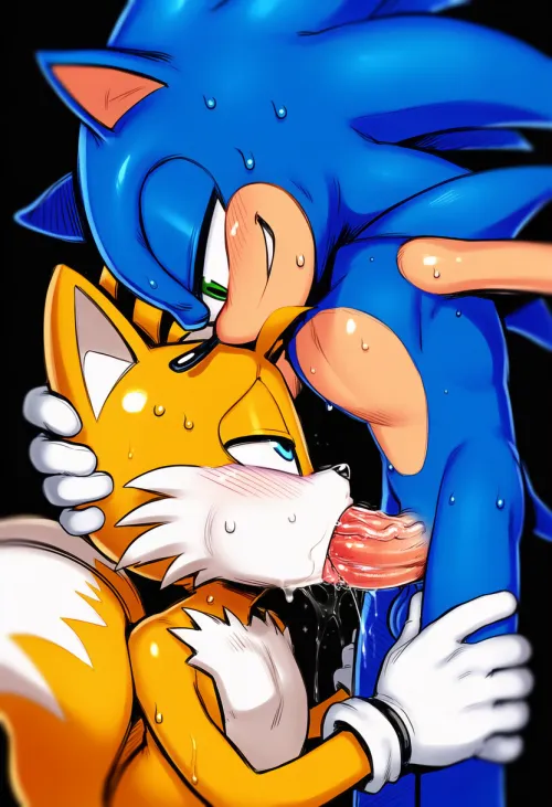 Tails and Sonic having fun by Magus_Kirito by Old-Meeting-4681