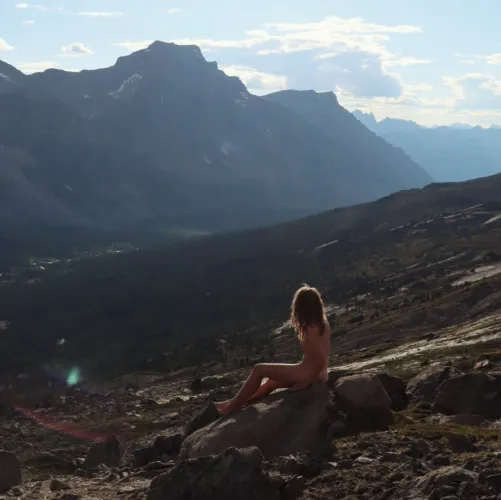 Taken during an amazing five day hike in the mountains by Rileyjademodel