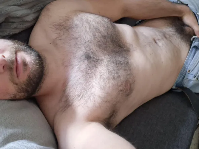 Taking a quick nap on the couch by Born-Librarian7791