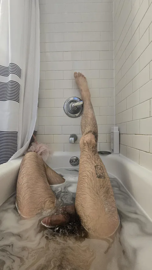 Taking a rare moment of self care! by another-naked-artist