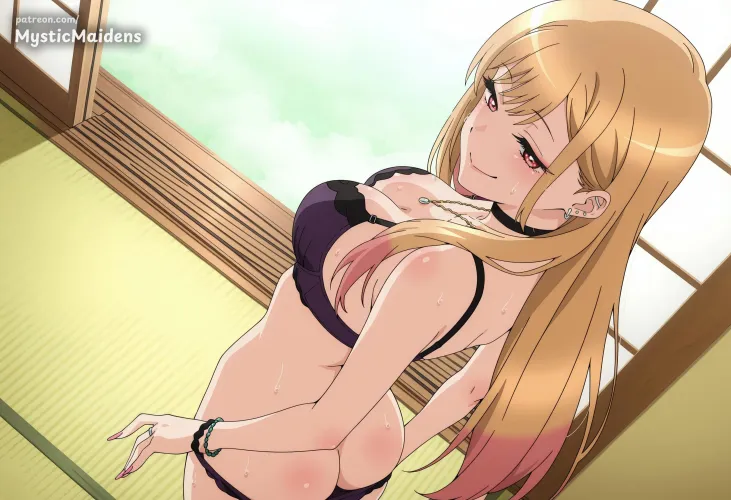 Taking her panties off by Somanycookies1