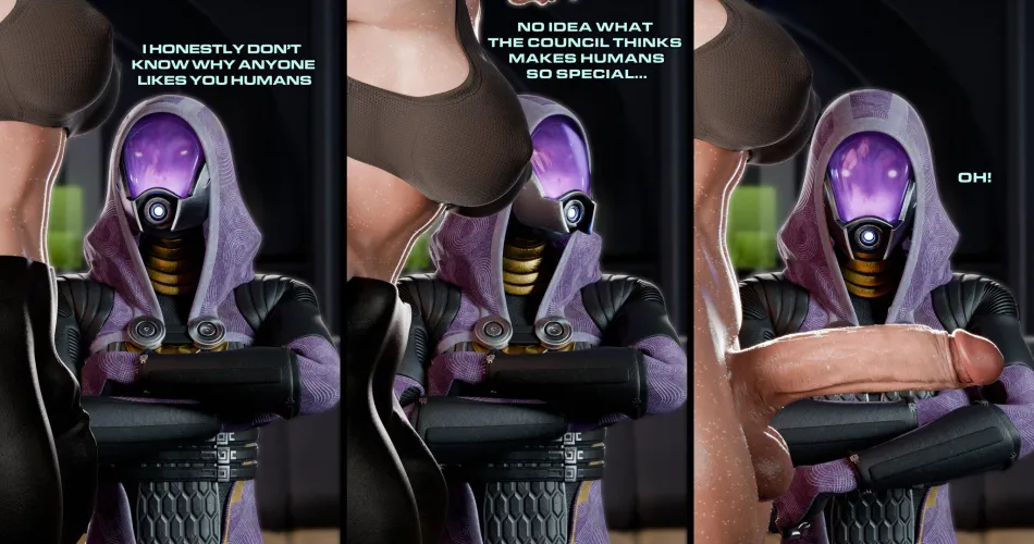 Tali meats human diplomacy [@OffModelStudio] by OffModelStudio