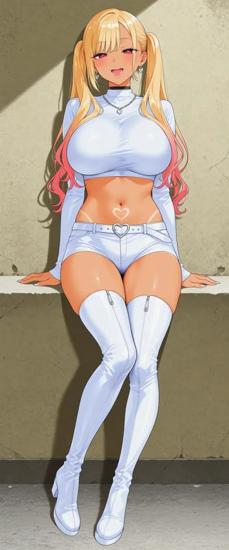 Tan Marin in White [Dress-Up Darling] posted by WoolsonDaSheep