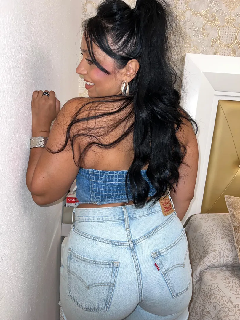 Tanned silhouette in fitted denim radiating bold heat summers sexiest seaside allure posted by Galadriel69_