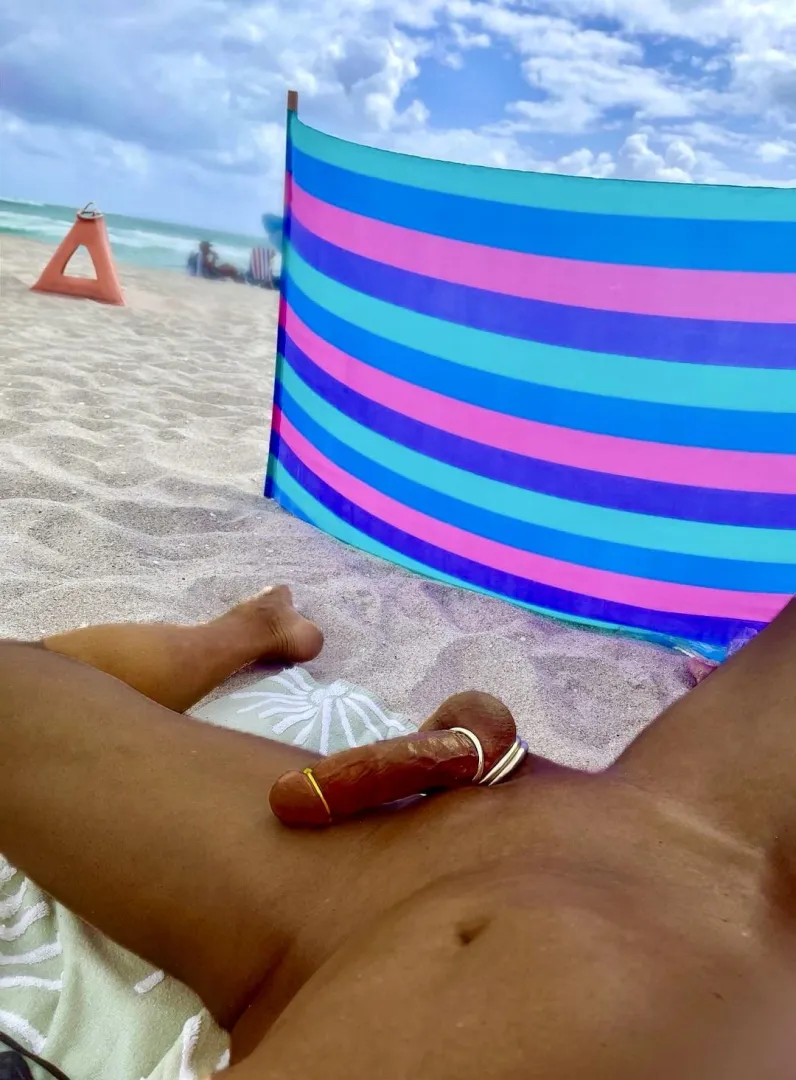 Tanning my beach cock.. posted by Creative-Extreme6832