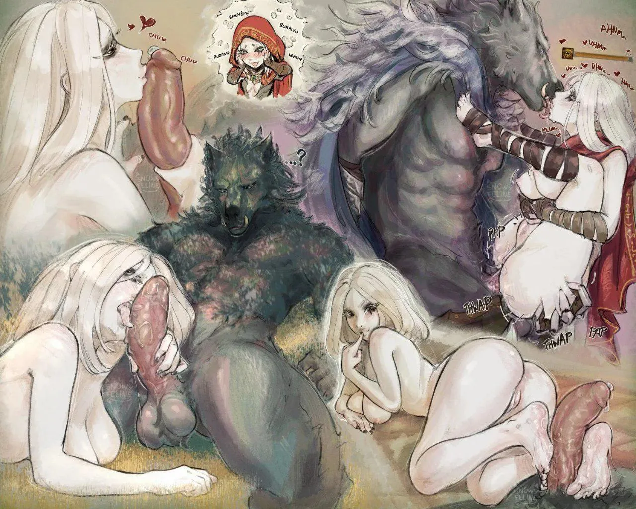 Tarnished wolf lover (SnowyFeline) posted by SpitefulCrow1701