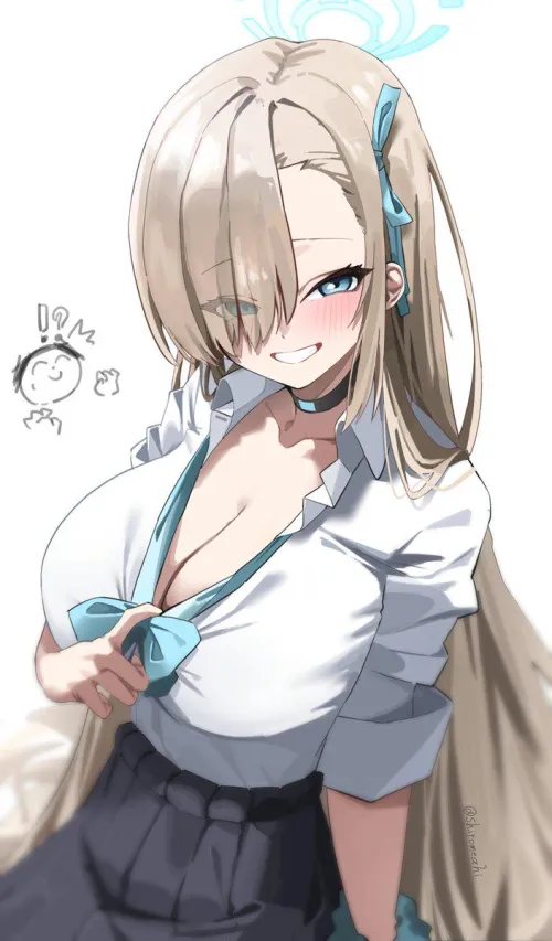 Teasing Asuna [blue archive] (shiroyo) by RainDMask