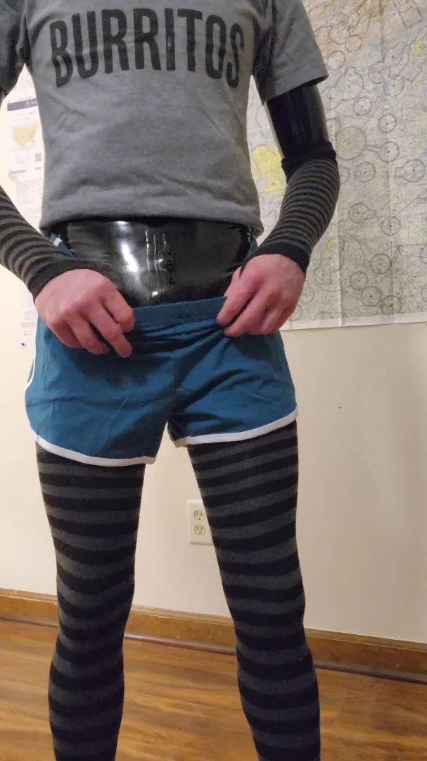 Teasing my Crush with His Favourite Outfit Over Top of My Catsuit posted by dbskajknm