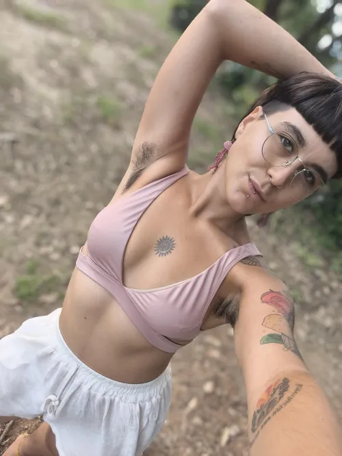 Tell me what you think of my hairy armpits. Be honest by violetninfa