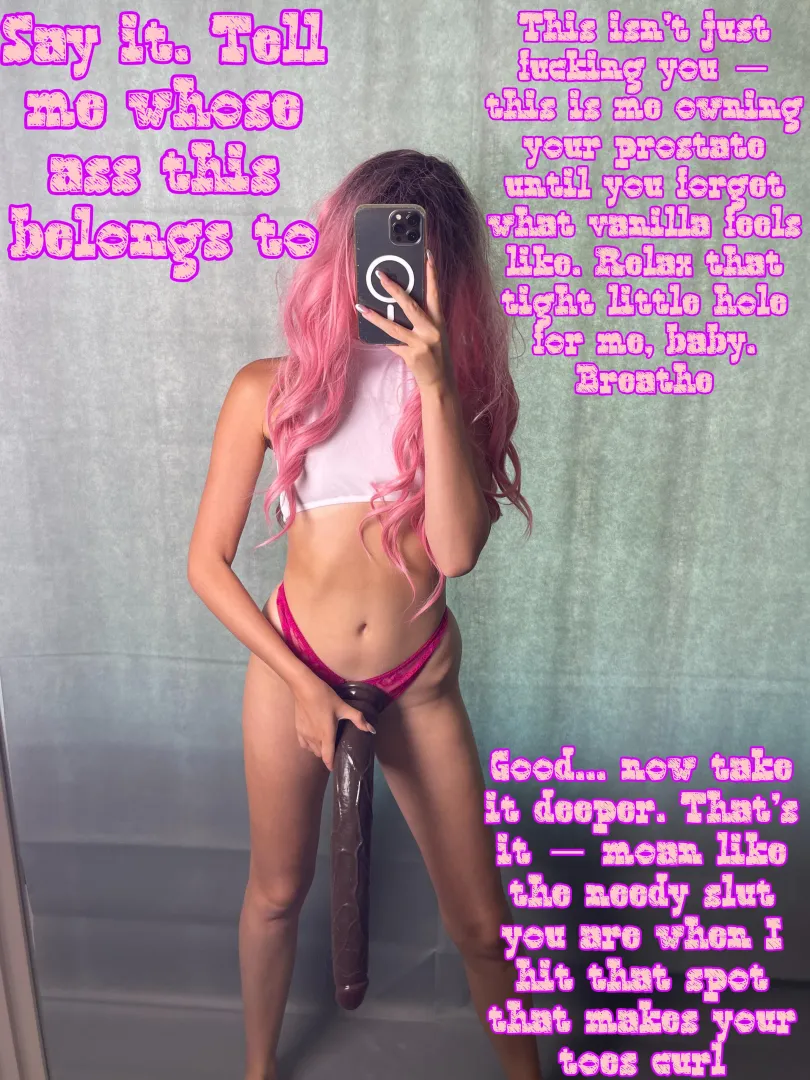 Tell me whose ass this belongs!! Good now take it deeper!!  [Imagefap:princessdollmie] posted by PinkDolxo