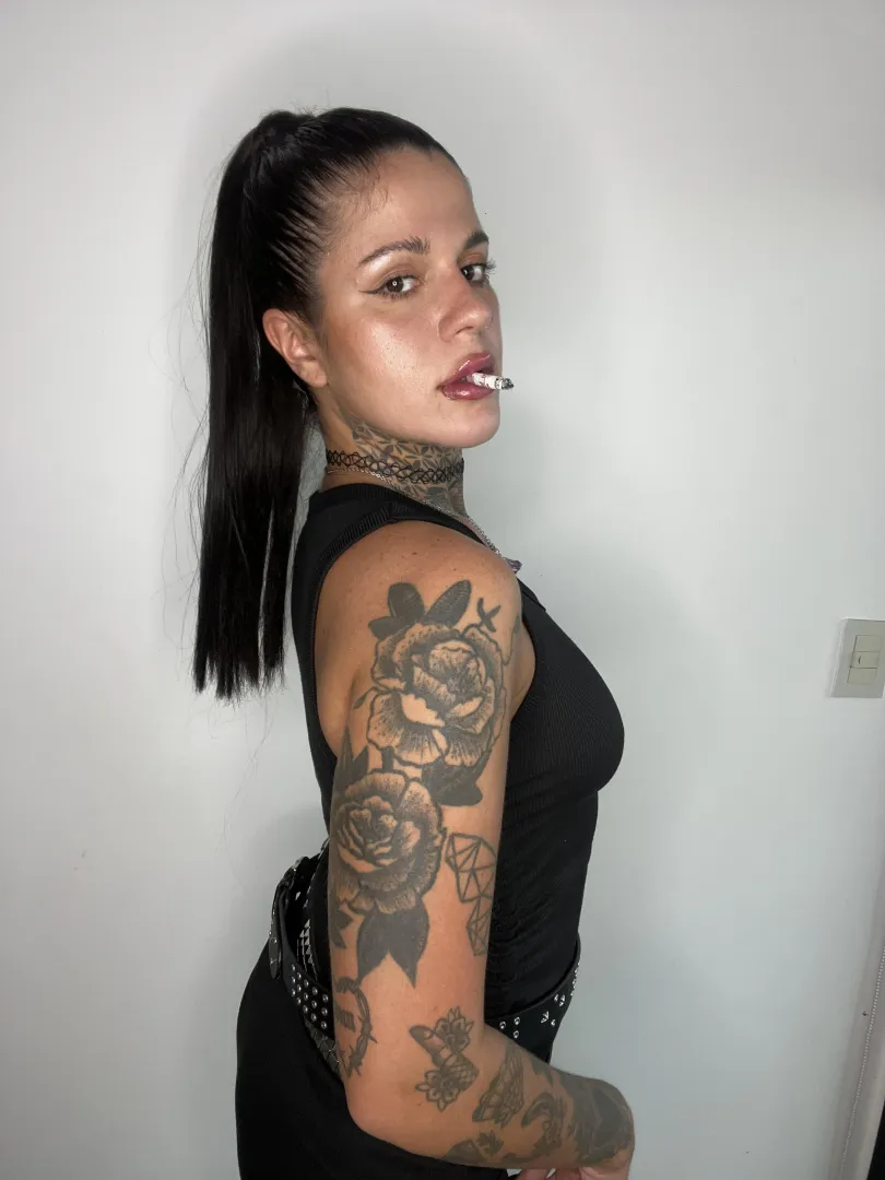 Tell me your most perverted thoughts when you see me smoke posted by girlytattoo