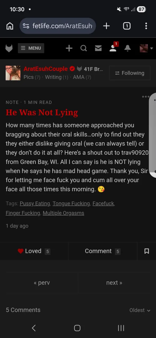 Telling ya ladies posted by bisexual_34M