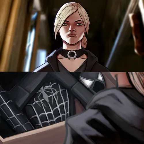 Tempted by the suit by RotSeraph by StolenOfficeSurprise