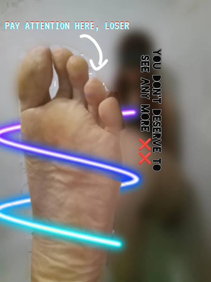 That's all there is to you, beta. You'll have nothing but the wrinkles on my feet. Come on, pathetic beggar. posted by venusss-hot