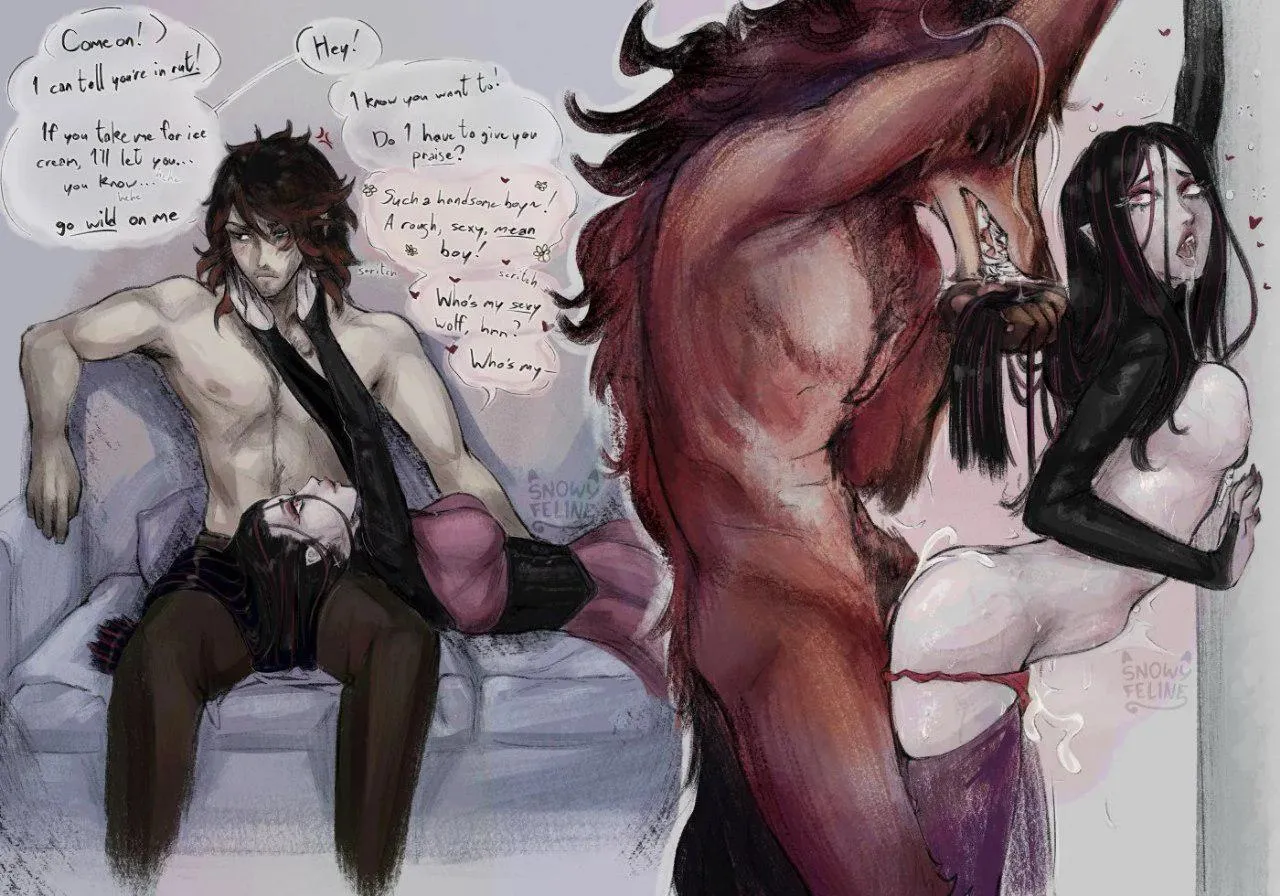 The best kind of lover (Snowy Feline) posted by SpitefulCrow1701