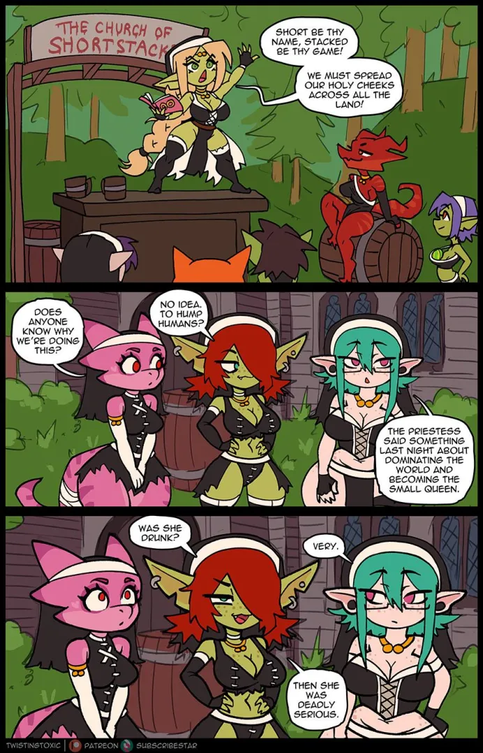 The Church of Shortstacks (of course it's run by a goblin!) is on the move! - by TwistingToxic posted by RxMurloc