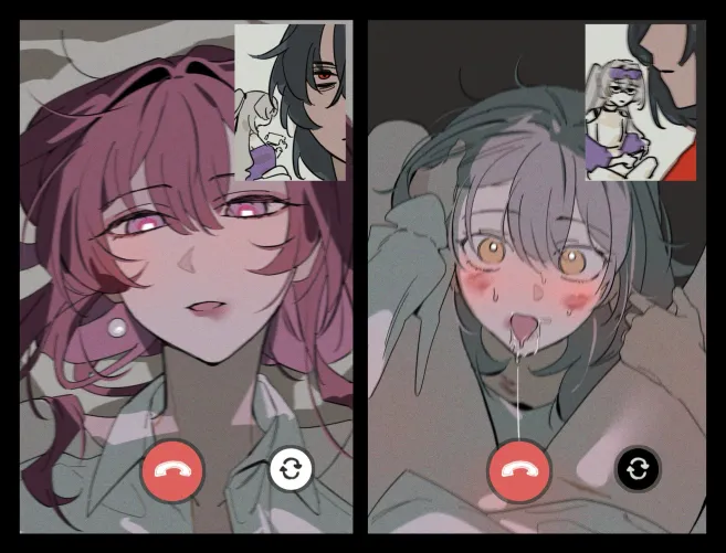 the face she makes during a call (@D0600059994959) by harlerogue