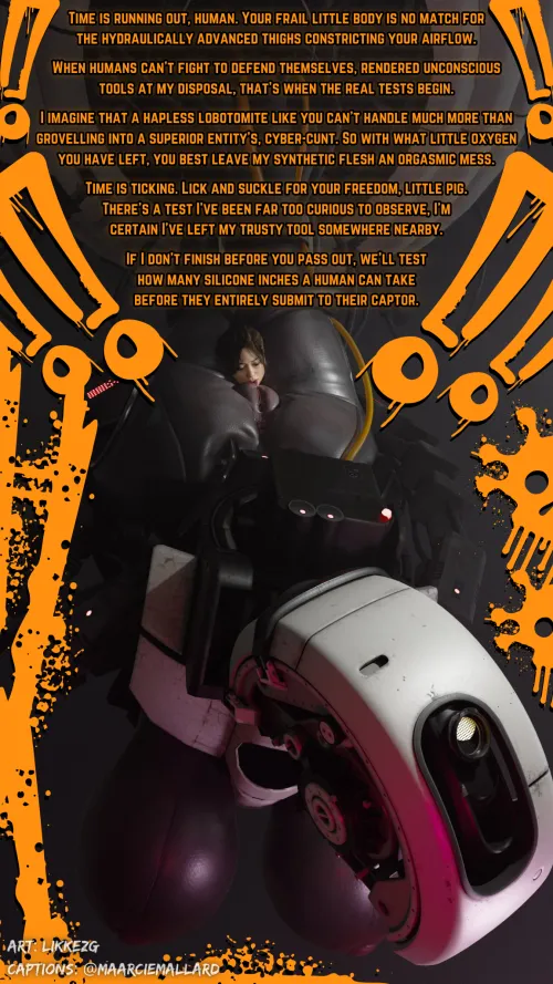 The first test of many. [Lezdom] [Noncon] [Smothering] [Big Dom & Small Sub] [Cruel] [Creepy] [3D] [Credits in Caption] by MarcieMallardAgain