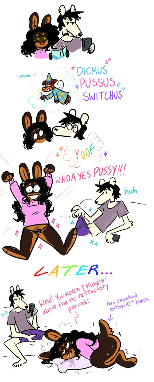 The Gang Make a Swap [Furry] [OC] by cieldobie