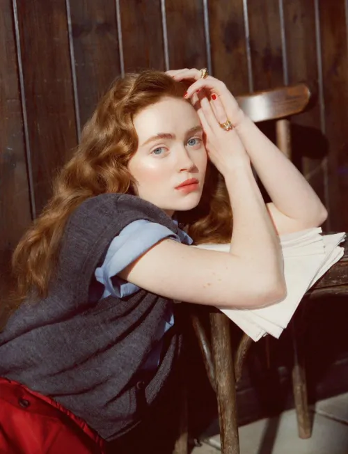 The Goddess Sadie Sink for British Vogue 2026 by Evening-Bath-4269
