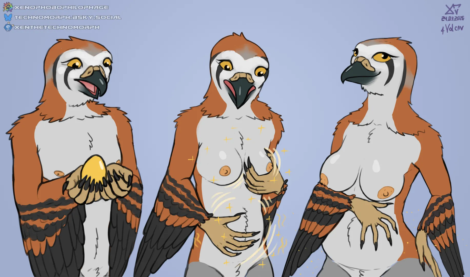 The Golden Egg of Motherhood [Hawk MtF & Preg] posted by XenTheTechnomorph