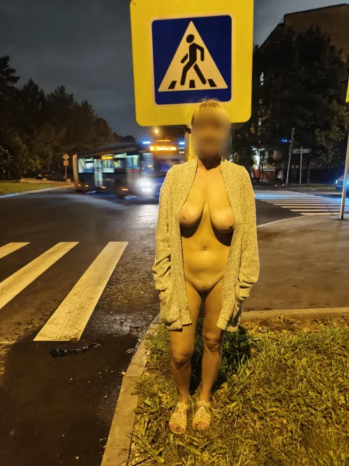 The intersection of roads was decorated by PROSTOTUT