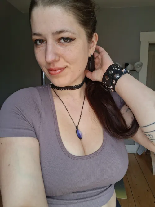 The lighting was super flattering today by inked_emma_honey