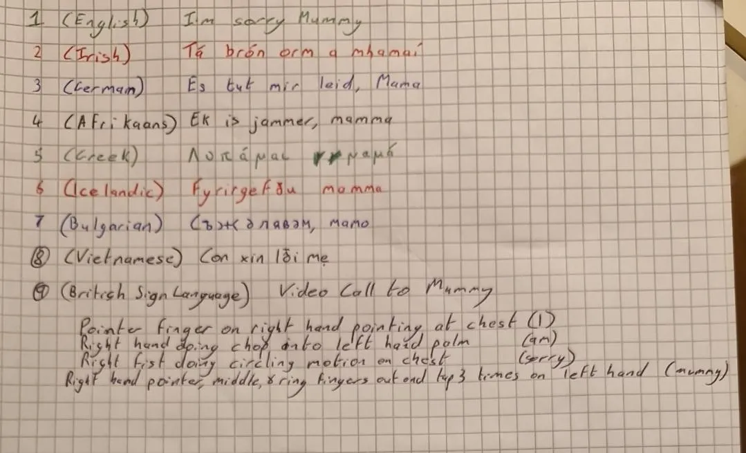 The lines Mummy made me do posted by Slut_Ella