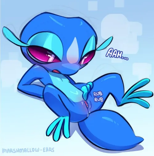 The new water starter [F] (marshmallow-ears) by GoombaNaTumba