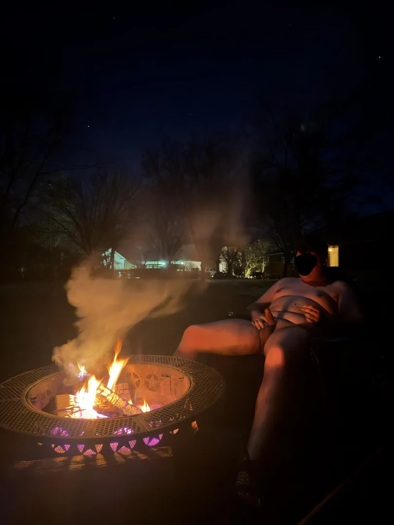 The only way to enjoy a fire. posted by DesperateLow6341