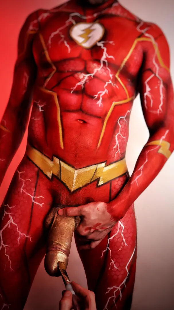 The paints no finished until the dicks been painted gold posted by PicAsssHole