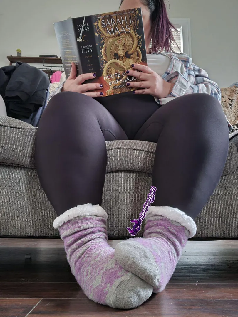 The perfect WFH & reading fit  posted by PurplePantyGirl