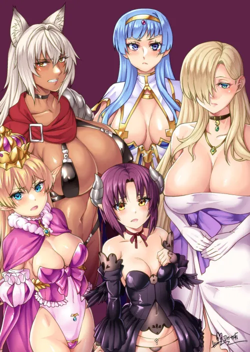 The prized sex slaves of Kuroinu Gaiden gathered together. by SexEmpire