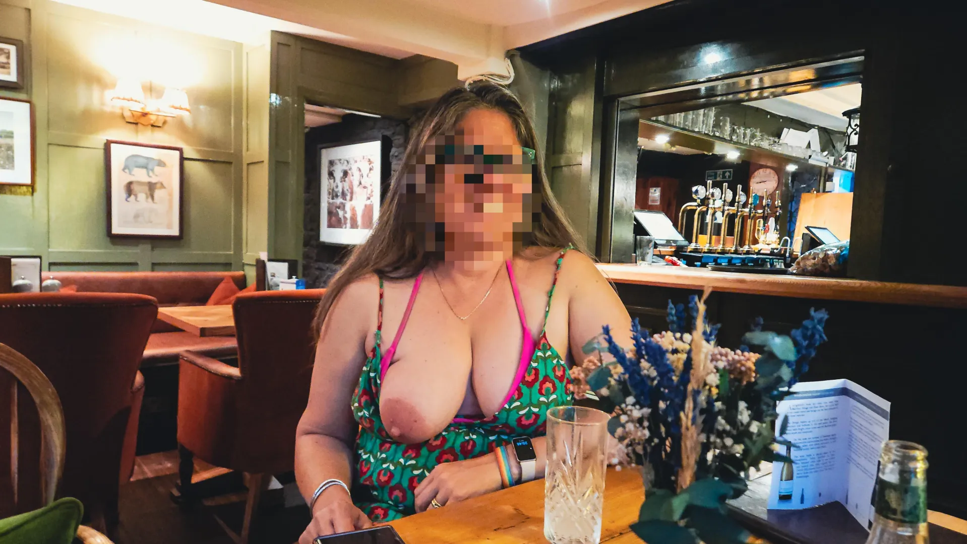 The pub had books (and boobs), that makes it a library right?  posted by naughty3some