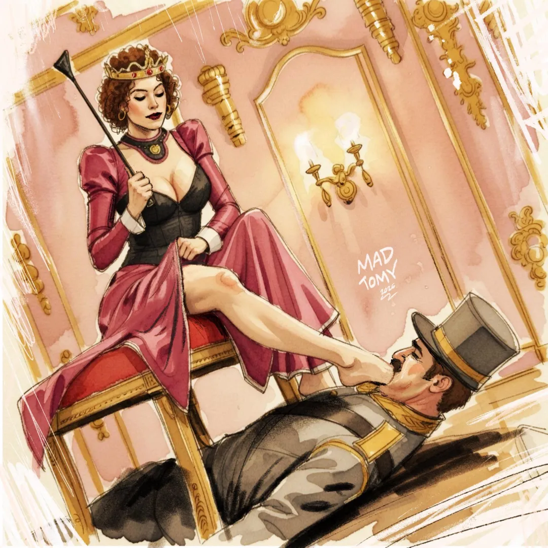 The queen trains her general posted by MadTomyArt