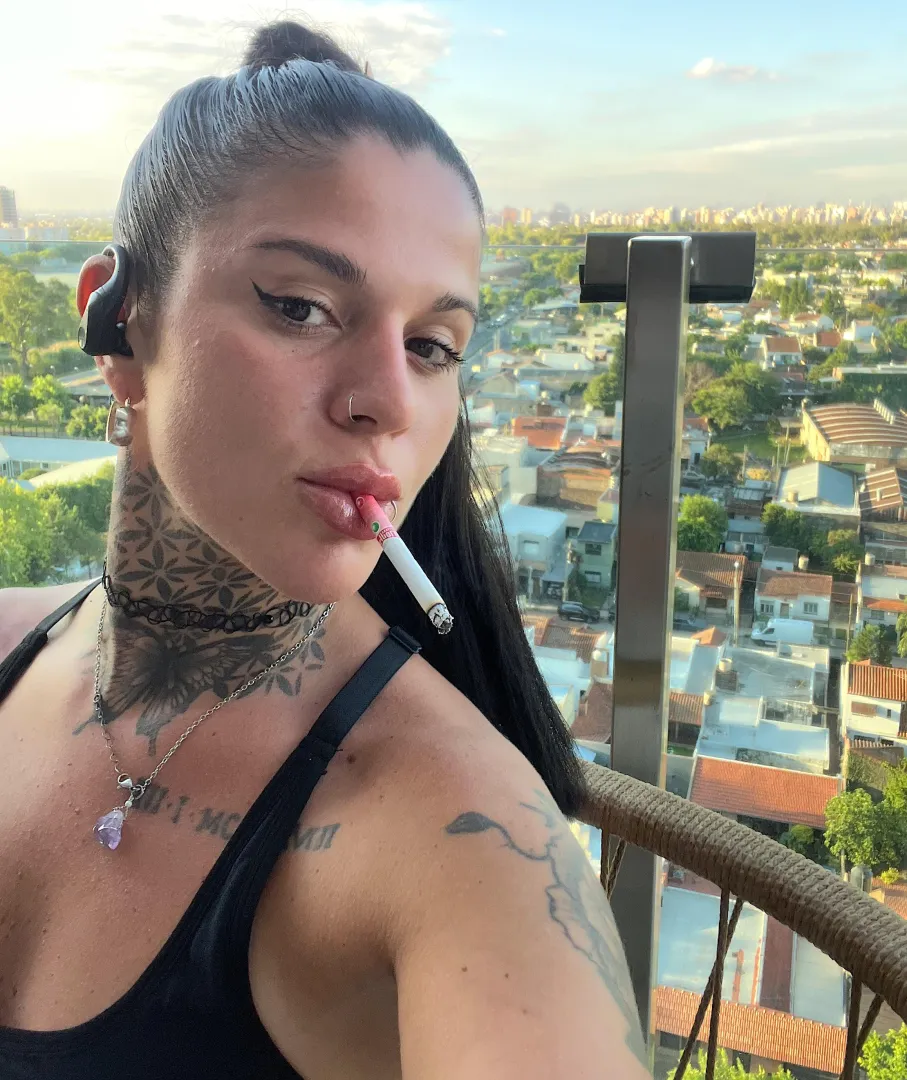 The quiet moment after the party… just me, the smoke, and your thoughts posted by girlytattoo