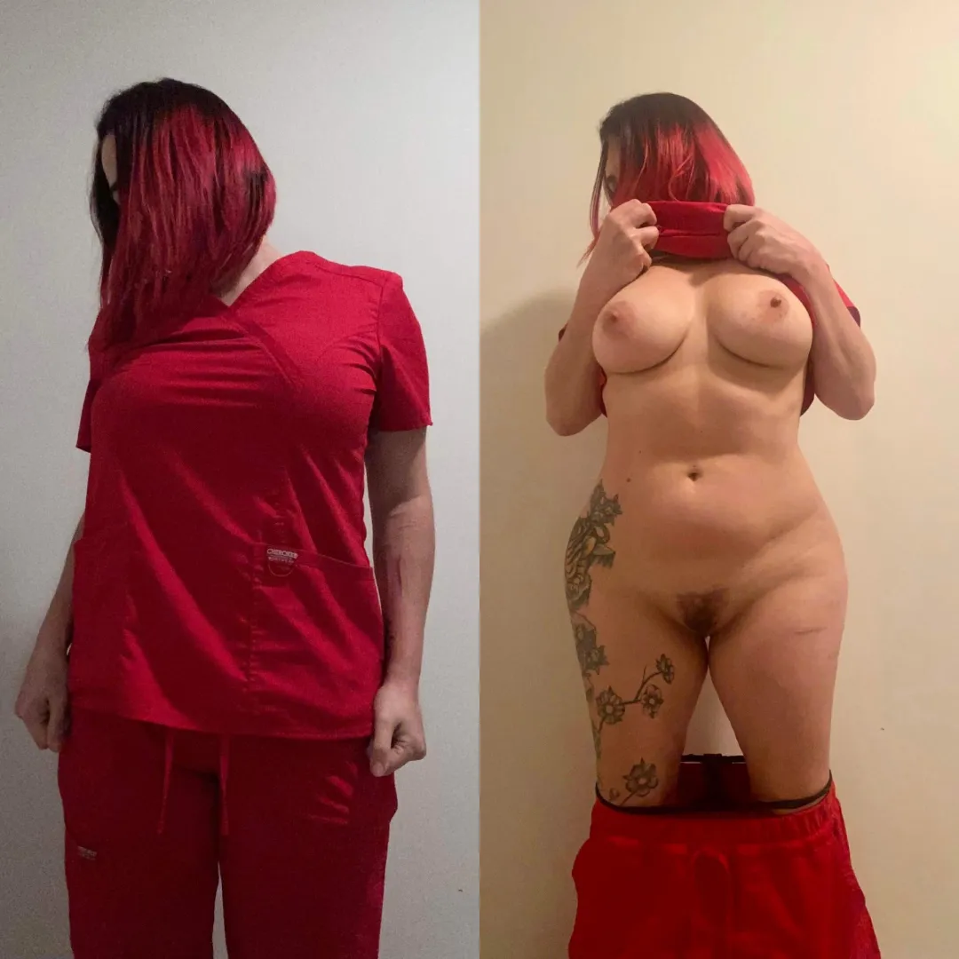 The scrubs hide all my good curves! posted by toraodyne