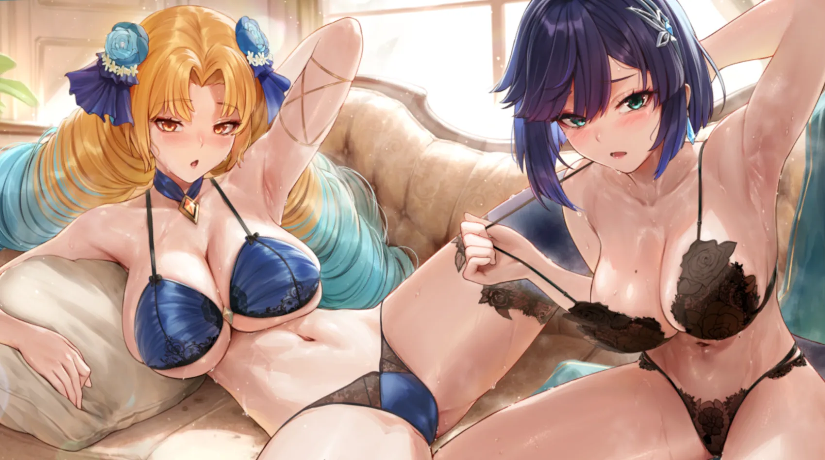 The sexy Astraea & Yelan [Fate/ Grand Order x Genshin Impact] (PADORUU) posted by coffeebreakfats