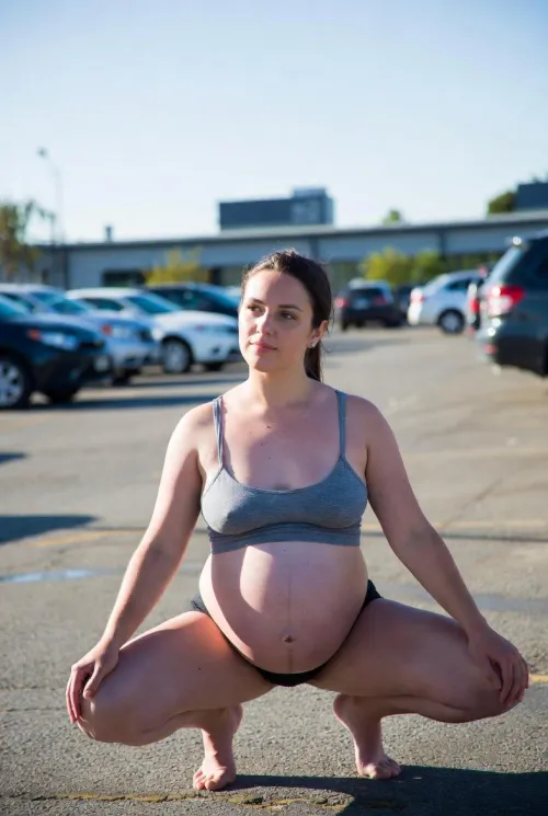 The thought of taking a piss while pregnant with people watching is a real turn on by phil-1986