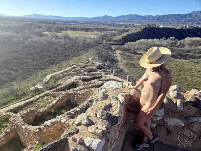 The view from atop Tuzigoot N.M. by BareLeiaRose
