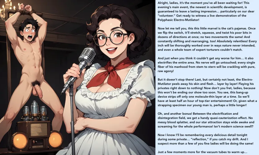 The wonders of science can be quite entertaining [Sci Fi/Dieselpunk][AI Image] (punishment81 on ImageFap) by MasticatrixPenalty